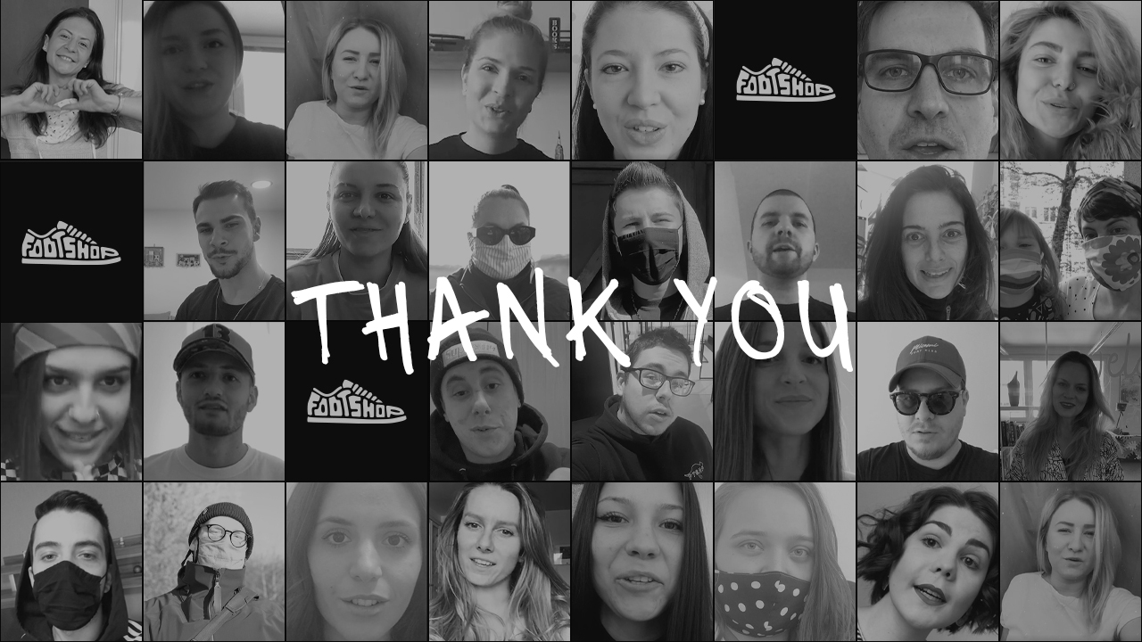Köszönjük! Footshop üzenet mindenkinek, aki a jelen helyzet jobbátételén fáradozik